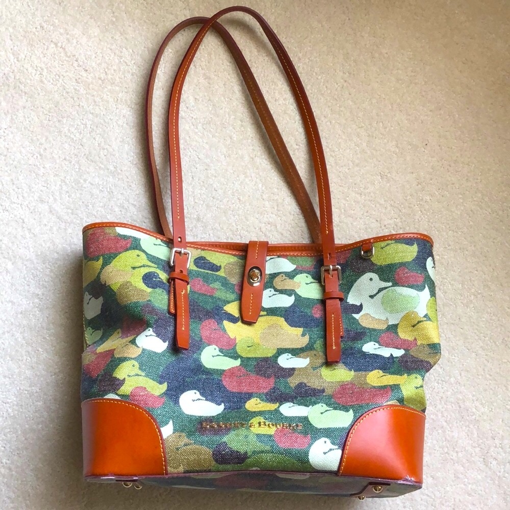 Dooney & Bourke Multicolor Duck Print Tote